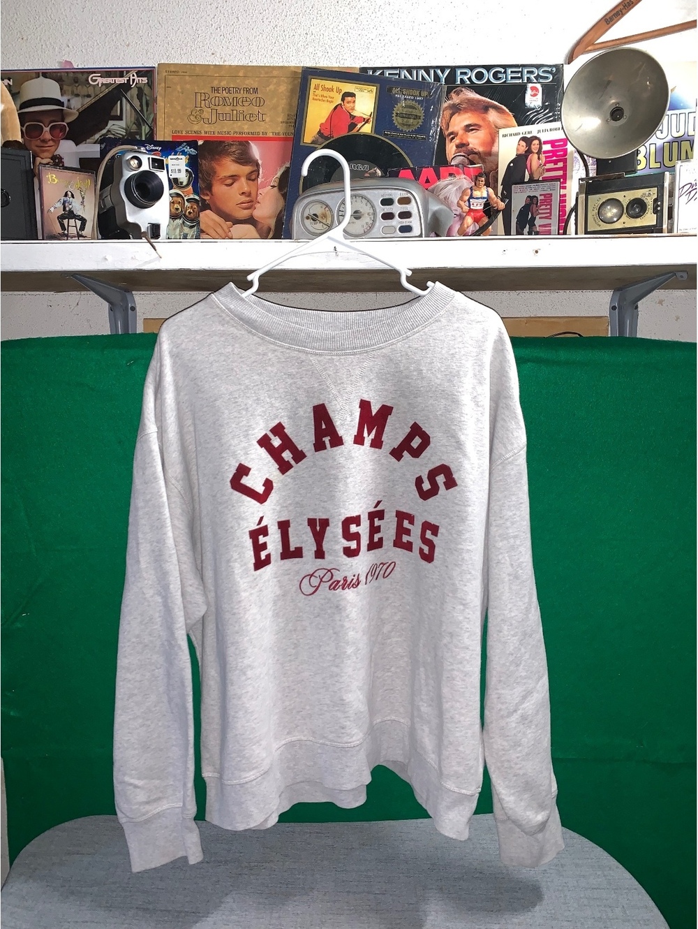 H&M Champs Élysées Paris 1870 Gray Sweatshirt XL